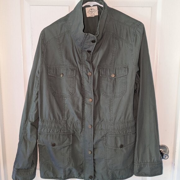 Women's St. John's Bay Utility jacket - olive green, XL - Picture 1 of 5